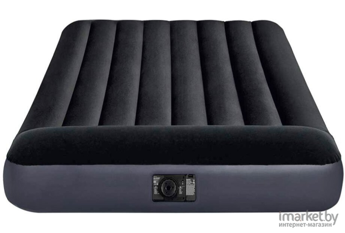 Надувной матрас Intex Pillow Rest 64148 (с компрессором) 220V 137х191х25см