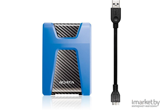 Внешний жесткий диск A-data DashDrive Durable HD650 1TB (AHD650-1TU31-CBL) (синий)