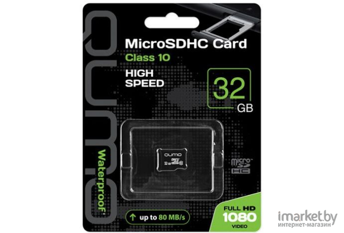 Карта памяти QUMO microSDHC QM32GMICSDHC10NA 32GB