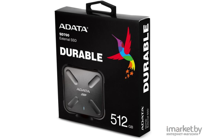 Внешний жесткий диск SSD A-Data External 512Gb SD700 Series Black [ASD700-512GU31-CBK]