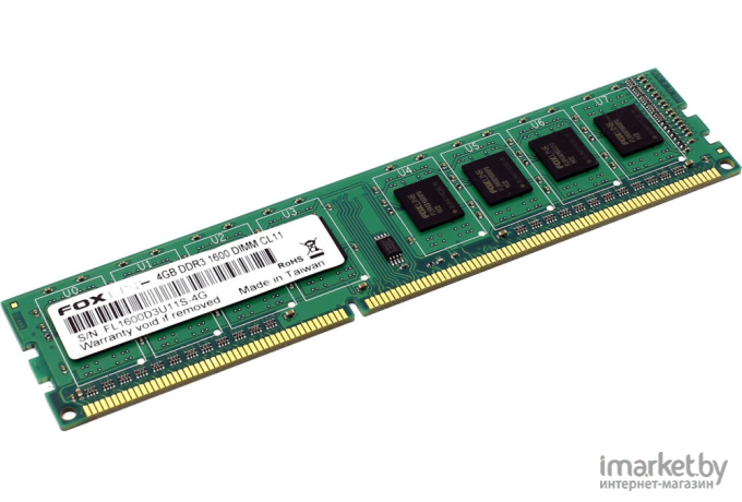 Оперативная память Foxline 8Gb DDR-III 1333MHz [FL1333D3U9-8G]