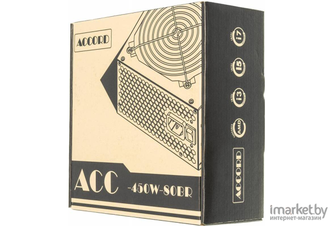 Корпус для компьютера Accord ATX 450W  80+ bronze [ACC-450W-80BR]