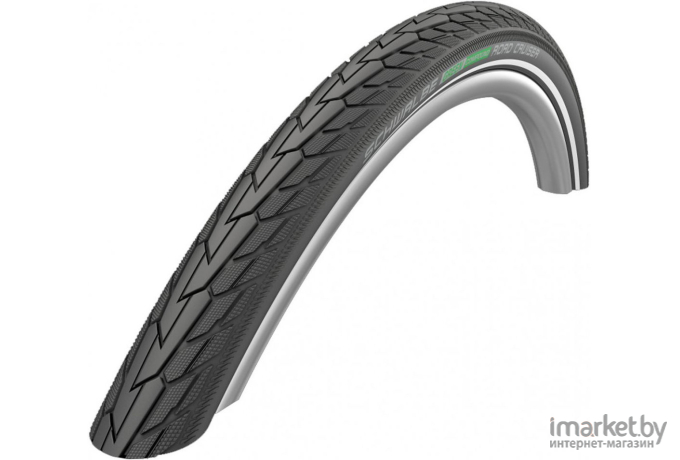 Колесо для велосипеда Schwalbe Road Cruiser K-Guard 47-559, 26х1,75 B/W HS377 SBC 11101265V покрышка чёрный