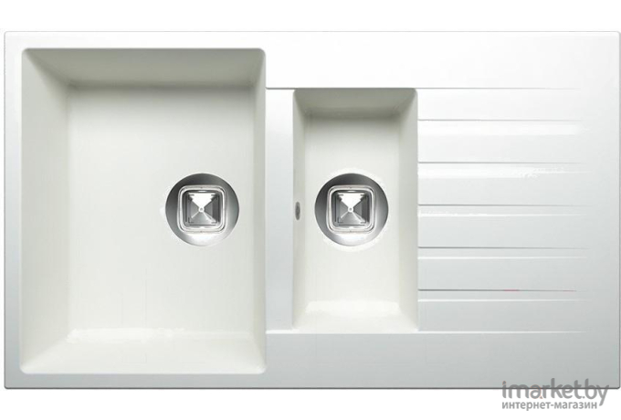 Кухонная мойка Tolero R-118 (белый)