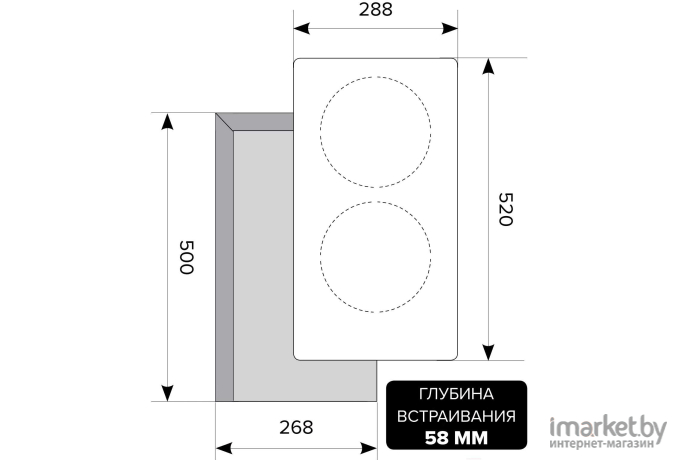 Варочная панель Lex EVI 320 BL [CHYO000179]