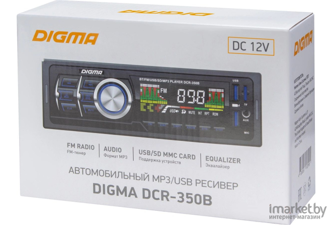 USB-магнитола Digma DCR-350B