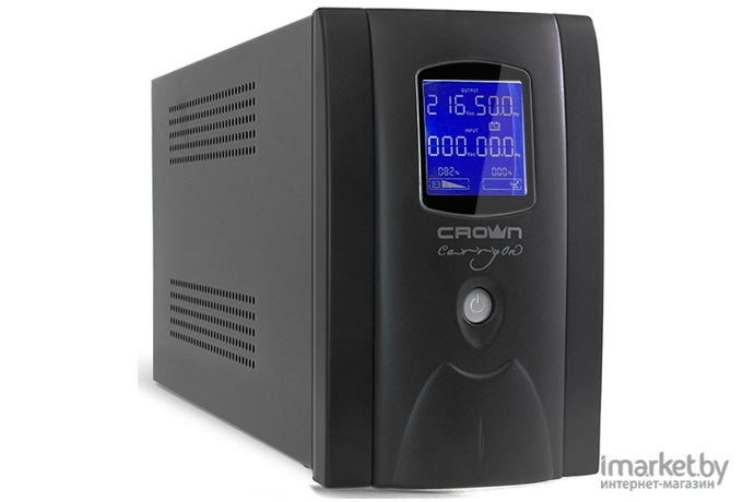 Источник бесперебойного питания CROWN Line Intractive CMU-SP650IEC 650VA\360W металл [CM000001867]