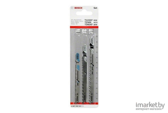 Набор пилок для лобзика Bosch T308B/ T308BO ExtraCleanWood [2.607.010.592]