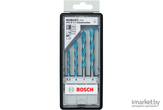 Набор сверл Bosch Robust Line CYL-9 MultiConstruction 4 шт [2.607.010.522]