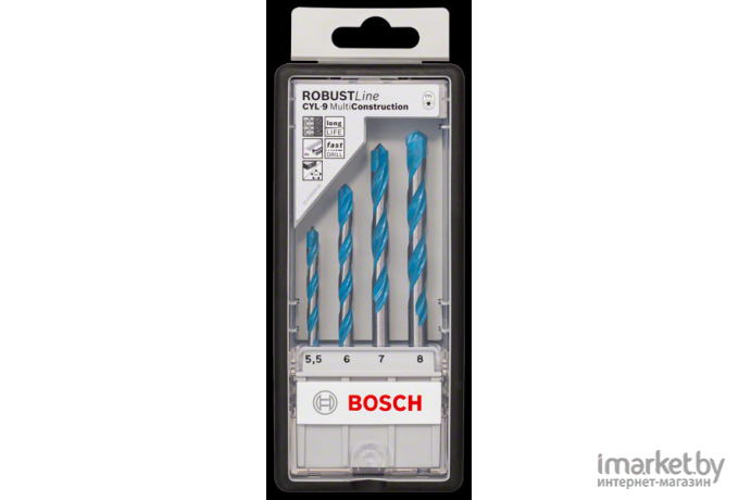 Набор сверл Bosch Robust Line CYL-9 MultiConstruction 4 шт [2.607.010.522]