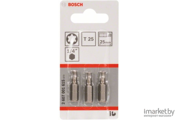 Бита Bosch 3 25ММ TORX T25 XH [2.607.001.615]