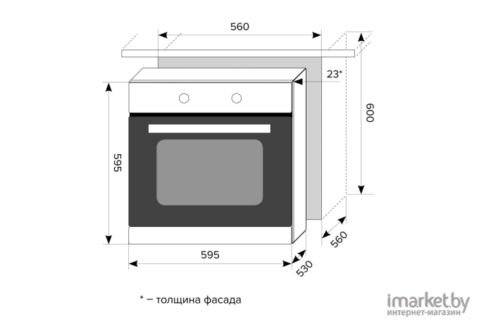 Духовой шкаф LEX EDP 092 BL [CHAO000313]