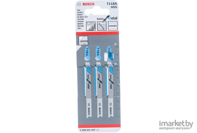 Пилка для лобзика Bosch T 118 А HSS [2.608.631.507]