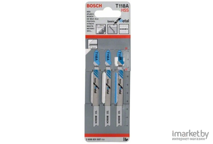 Пилка для лобзика Bosch T 118 А HSS [2.608.631.507]