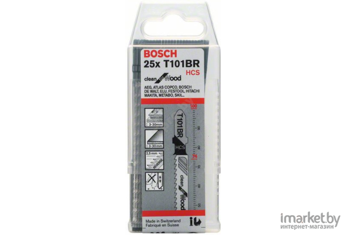 Пилка для лобзика Bosch Т 308 ВO HCS [2.608.663.867]