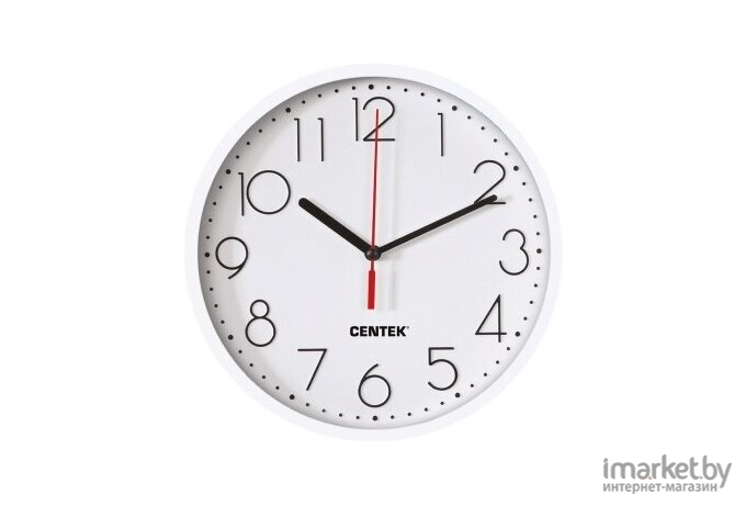 Интерьерные часы CENTEK СТ-7105 белый
