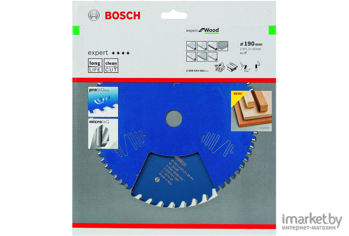 Диск пильный Bosch Expert for Wood 190x30x2/1.3x40T [2.608.644.084]