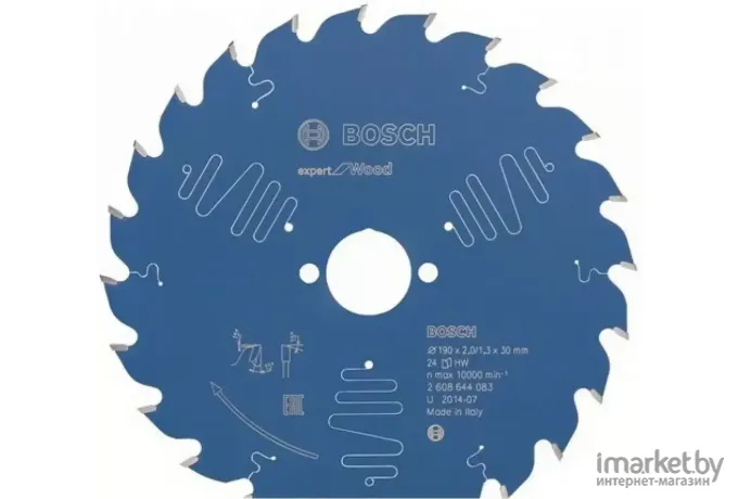 Диск пильный Bosch Expert for Wood 190x30x2/1.3x24T [2.608.644.083]
