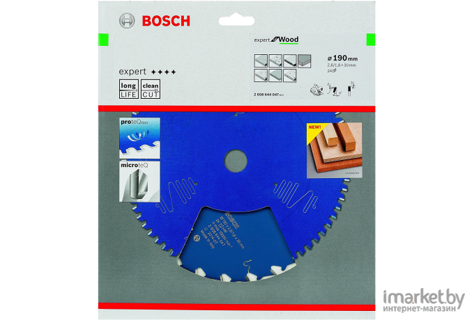 Диск пильный Bosch Expert for Wood 190x30x2.6/1.6x24T [2.608.644.047]