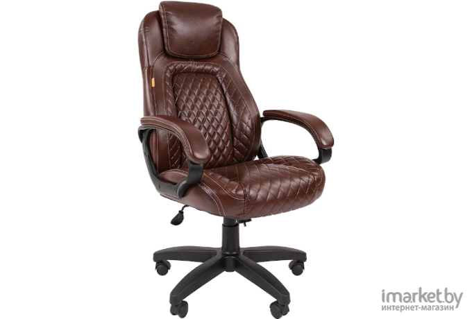 Офисное кресло CHAIRMAN 432 экопремиум коричневый