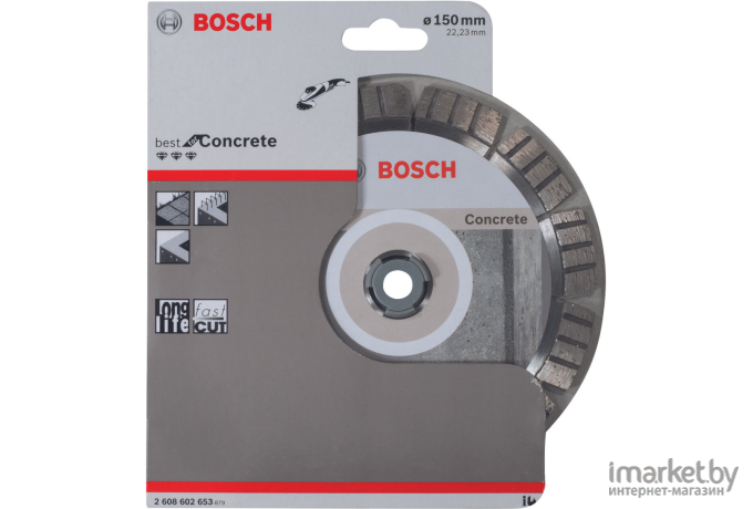 Алмазный диск Bosch Best for Concrete 150-22.23 [2.608.602.653]