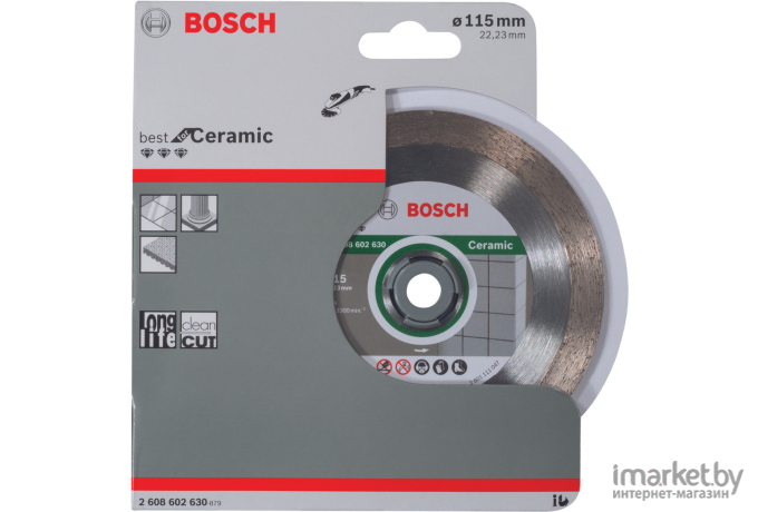 Алмазный диск Bosch Best for Ceramic 115-22.23 [2.608.602.630]