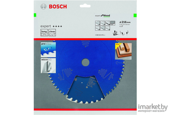 Диск пильный Bosch Expert for Wood 216x30x2.4/1.8x40T [2.608.644.079]