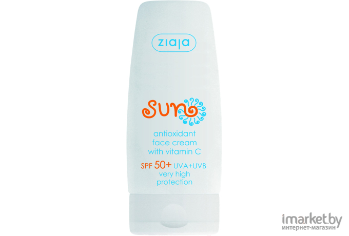 Крем солнцезащитный Ziaja Sun антиоксидант c витамином С SPF 50+ 50мл