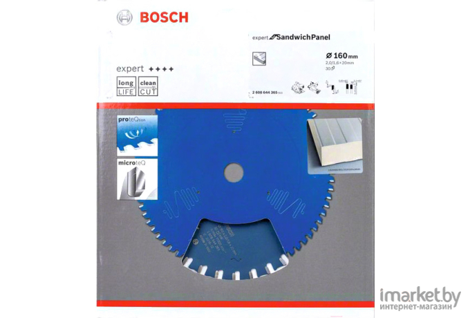 Диск пильный Bosch Expert for Sandwich Panel 160x20x2/1.6x30 T [2.608.644.365]