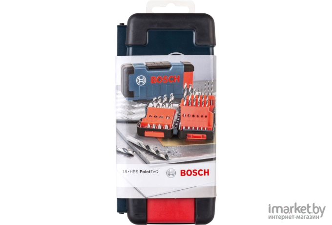 Набор сверл Bosch HSS PointTeQ 18шт ToughBox [2.608.577.350]