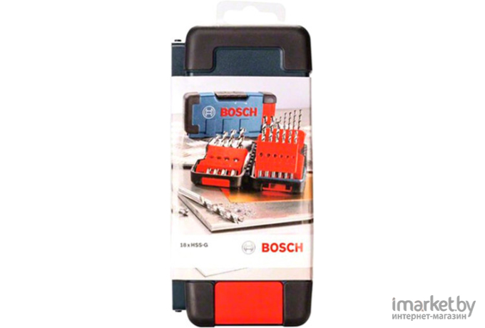 Набор сверл Bosch HSS PointTeQ 18шт ToughBox [2.608.577.350]