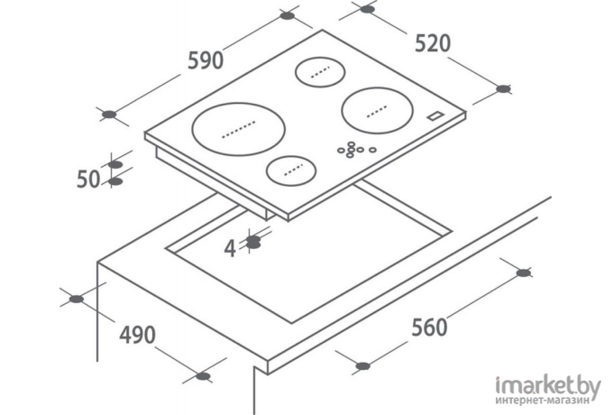 Варочная панель Candy CH64CCB