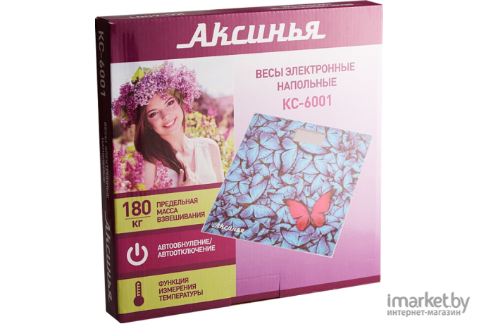 Напольные весы Аксинья КС-6001 Бабочки