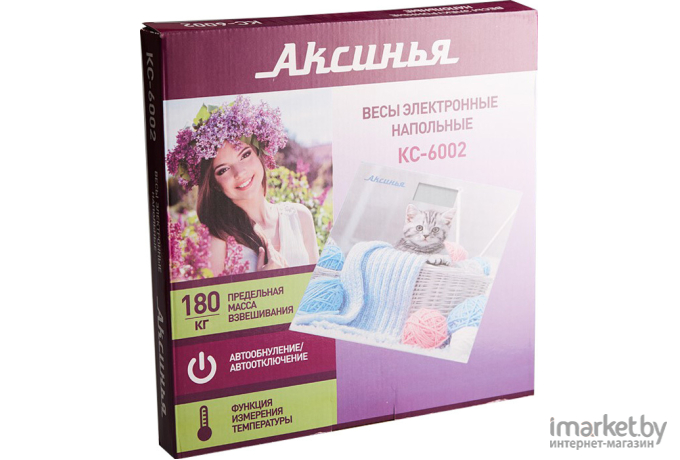 Напольные весы Аксинья КС-6002 Забавный котенок