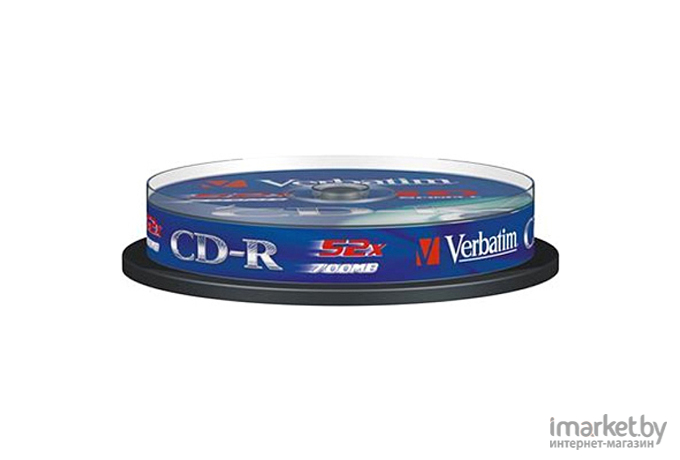 Оптический диск Verbatim CD-R 700Mb DL Extra Protection 52x 10шт CakeBox [43437]