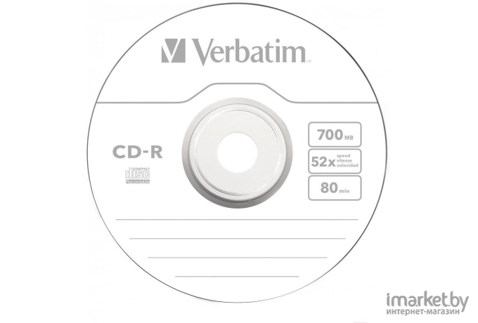 Оптический диск Verbatim CD-R 700Mb DL Extra Protection 52x 50шт [43787]