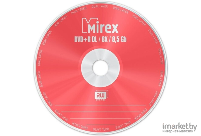 Оптический диск Mirex Dual Layer DVD+R 8.5Gb 8x slim [UL130062A8S]