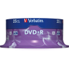Оптический диск Verbatim DVD+R 4.7Gb 16x DLP Matt Silver 25 шт CakeBox [43500]