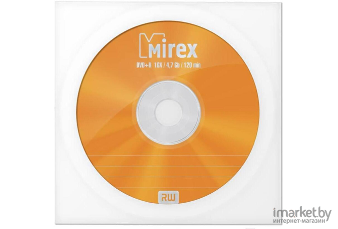 Оптический диск Mirex DVD+R 4.7Gb 16x [UL130013A1C]