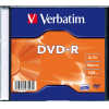 Оптический диск Verbatim DVD-R 4.7Gb 16x Matt Silver SlimCase [43547]