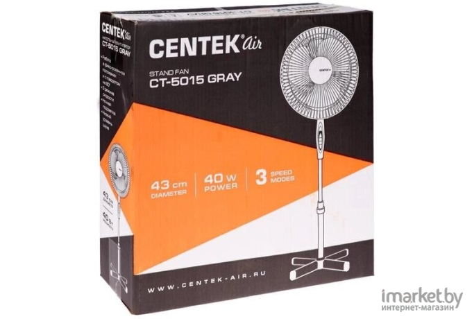 Вентилятор CENTEK СТ-5015 серый