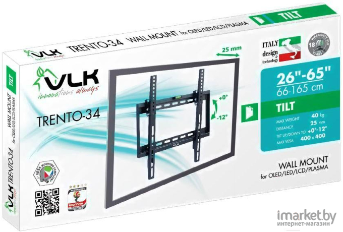 Кронштейн VLK Trento-34 Black