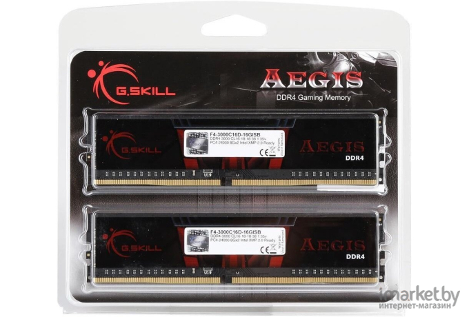 Оперативная память G.Skill Aegis 16Gb DDR IV KiTof2 PC-24000 [F4-3000C16D-16GISB]