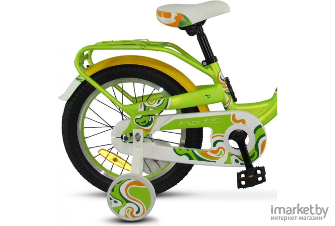 Велосипед детский Stels Pilot 190 16 V030 зеленый/желтый [ LU089094,LU074646]