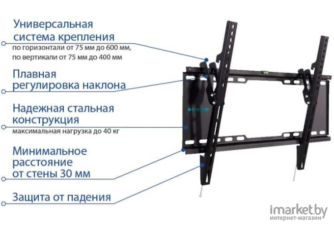 Кронштейн Kromax Ideal-102 Black