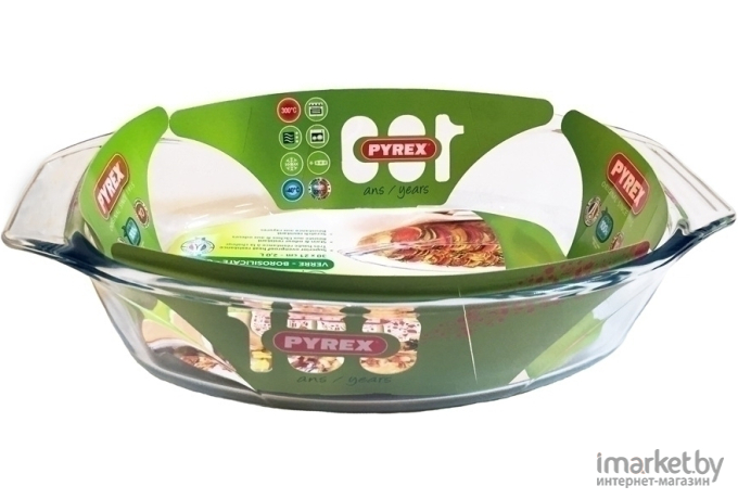 Форма для выпечки Pyrex Блюдо овальное Irresistible 410B000/7044 30х21см