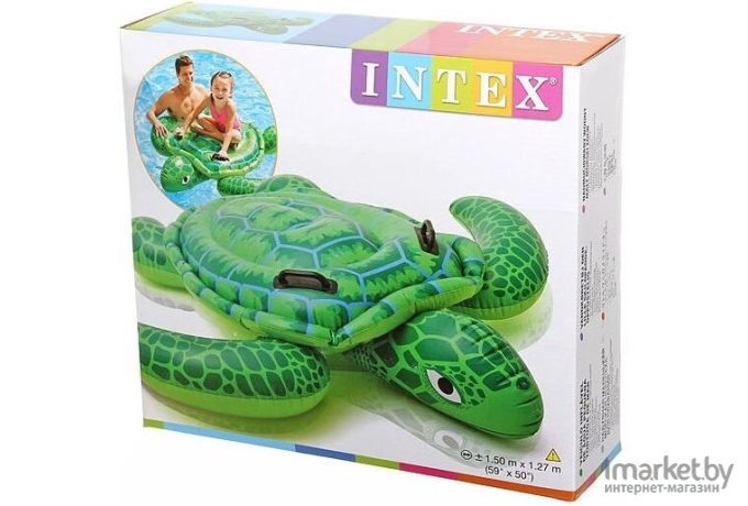 Активная игра Intex Игрушка-наездник Морская черепаха Лил 150х127см 57524