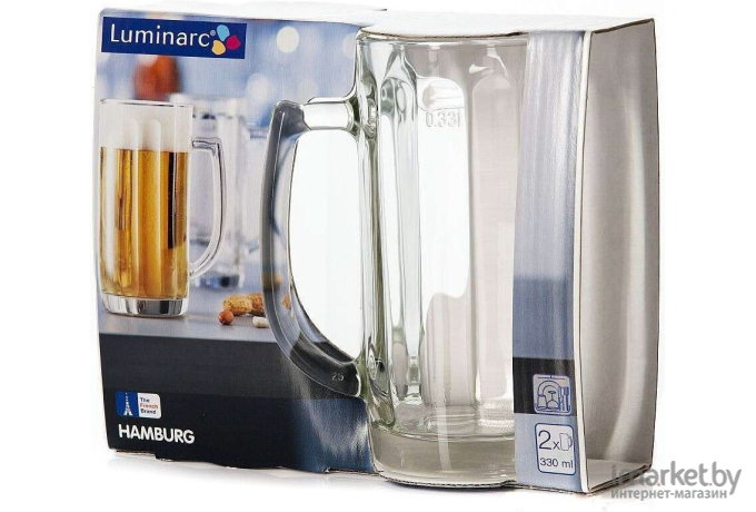 Набор бокалов для пива Luminarc Гамбург 2 шт 330 мл [H5126]