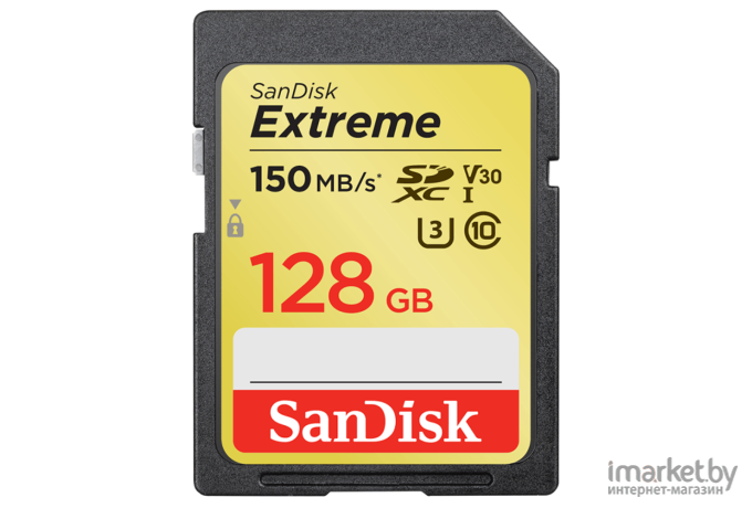 Карта памяти SanDisk Extreme SDXC 128GB [SDSDXV5-128G-GNCIN]