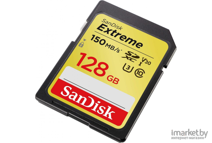 Карта памяти SanDisk Extreme SDXC 128GB [SDSDXV5-128G-GNCIN]